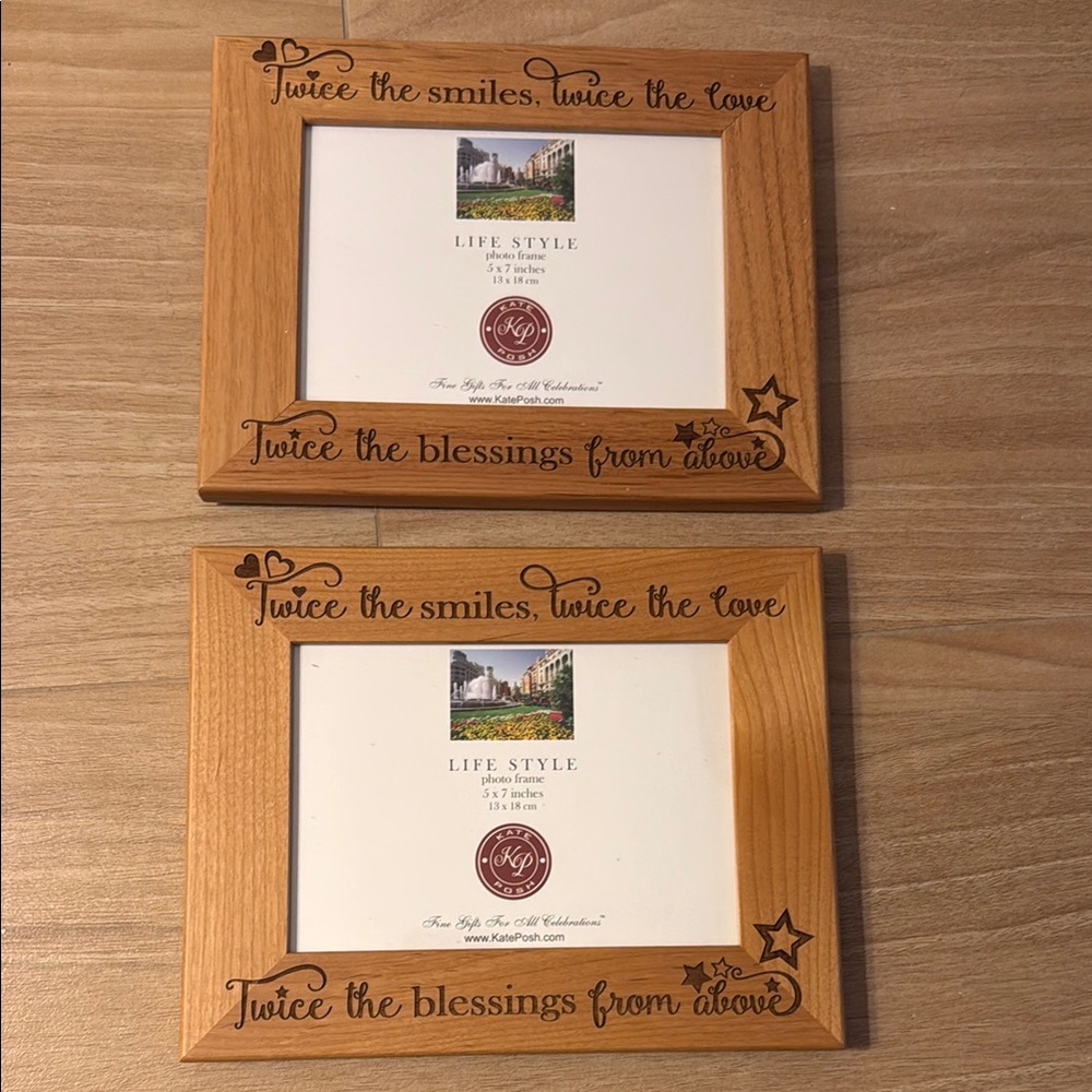 2 Kate Posh Twice The Blessing 5 x 7 Frames